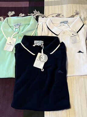 NWT Tommy Bahama 3-pack Polo Shirts - Boys size 14/16